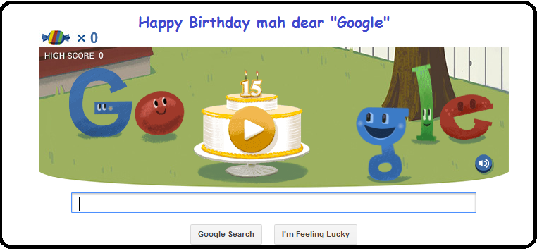 Happy Birthday My Dear Google