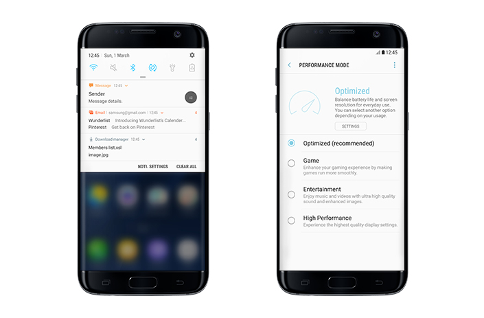 Cleaner Quick Panel and Notifications on the Samsung Galaxy S7 Edge